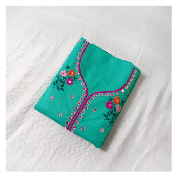 Firoza Cotton 3 Piece Unstitched | ফিরোজা এমব্রয়ডারি
