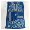 Blue Cotton 3 Piece Unstitched Salwar Kameez | নীল হ্যান্ড এমব্রয়ডারি থ্রি পিস