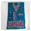 Teal Blue Cotton 3 Piece | টিল ব্লু এমব্রয়ডারি থ্রি পিস
