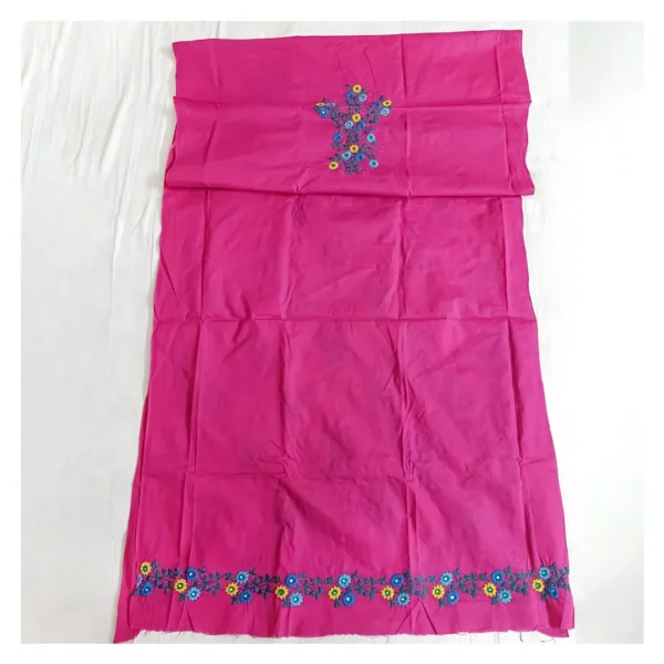 Magenta Cotton 3 Piece Unstitched | ম্যাজেন্টা এমব্রয়ডারি