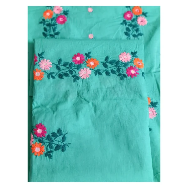 Firoza Cotton 3 Piece Unstitched | ফিরোজা এমব্রয়ডারি