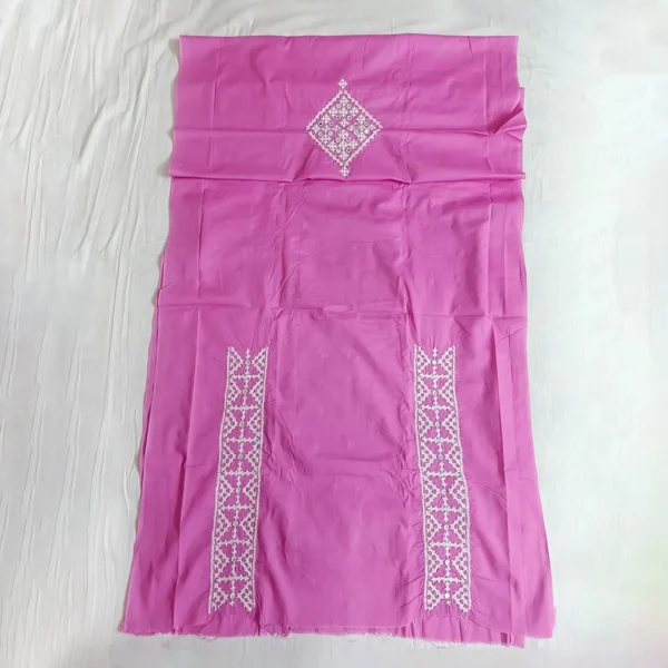 Light Pink 3 Piece Unstitched | গুজরাটি এমব্রয়ডারি থ্রি পিস
