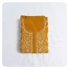 Mustard Yellow Cotton 3 Piece Unstitched | সরিষা এমব্রয়ডারি থ্রি পিস