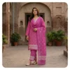 Light Pink 3 Piece Unstitched | গুজরাটি এমব্রয়ডারি থ্রি পিস