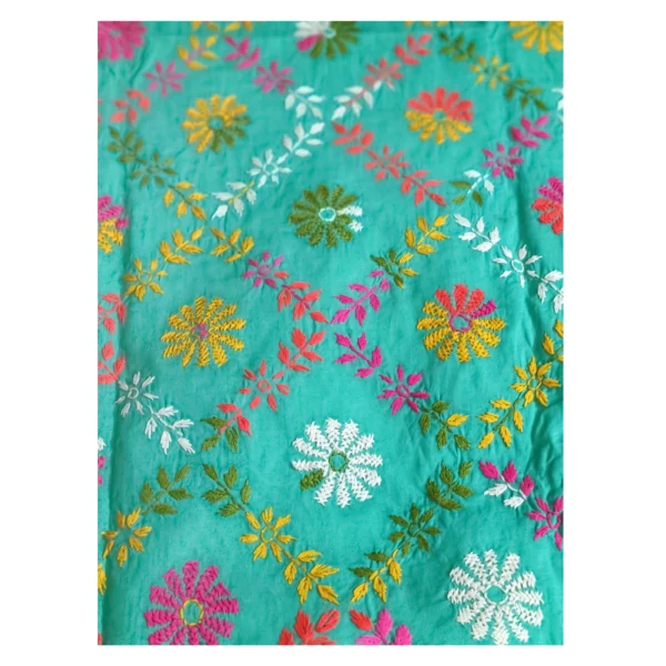 Firoza Cotton 3 Piece Unstitched | ফিরোজা এমব্রয়ডারি থ্রি পিস
