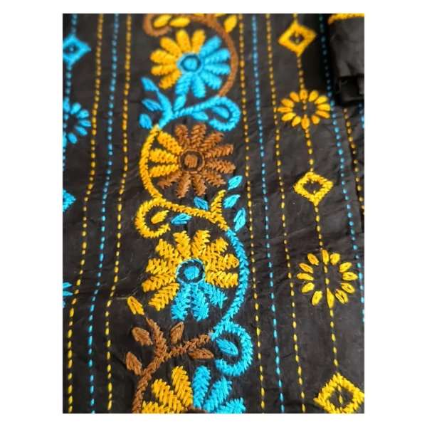 Chocolate Cotton 3 Piece Unstitched | চকোলেট এমব্রয়ডারি থ্রি পিস