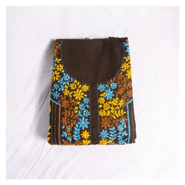 Chocolate Cotton 3 Piece Unstitched | চকোলেট এমব্রয়ডারি থ্রি পিস
