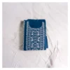 Blue Cotton 3 Piece Unstitched | নীল এমব্রয়ডারি থ্রি পিস