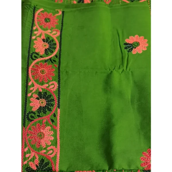 Green Cotton 3 Piece Unstitched | সবুজ এমব্রয়ডারি থ্রি পিস